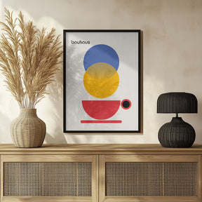 Bauhaus Coffee Abstract Poster