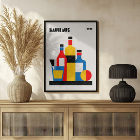 Bauhaus Wine Print Poster