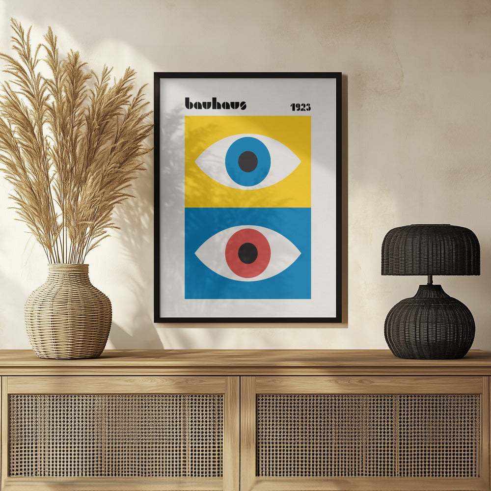 Bauhaus Eyes Abstract Poster