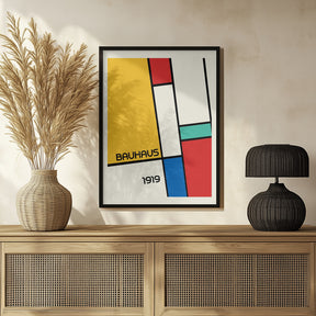 Bauhaus Geometric Design Retro Poster