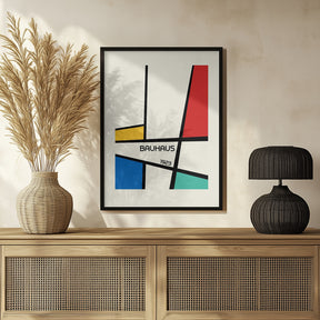 Bauhaus Geometric Design Retro Poster