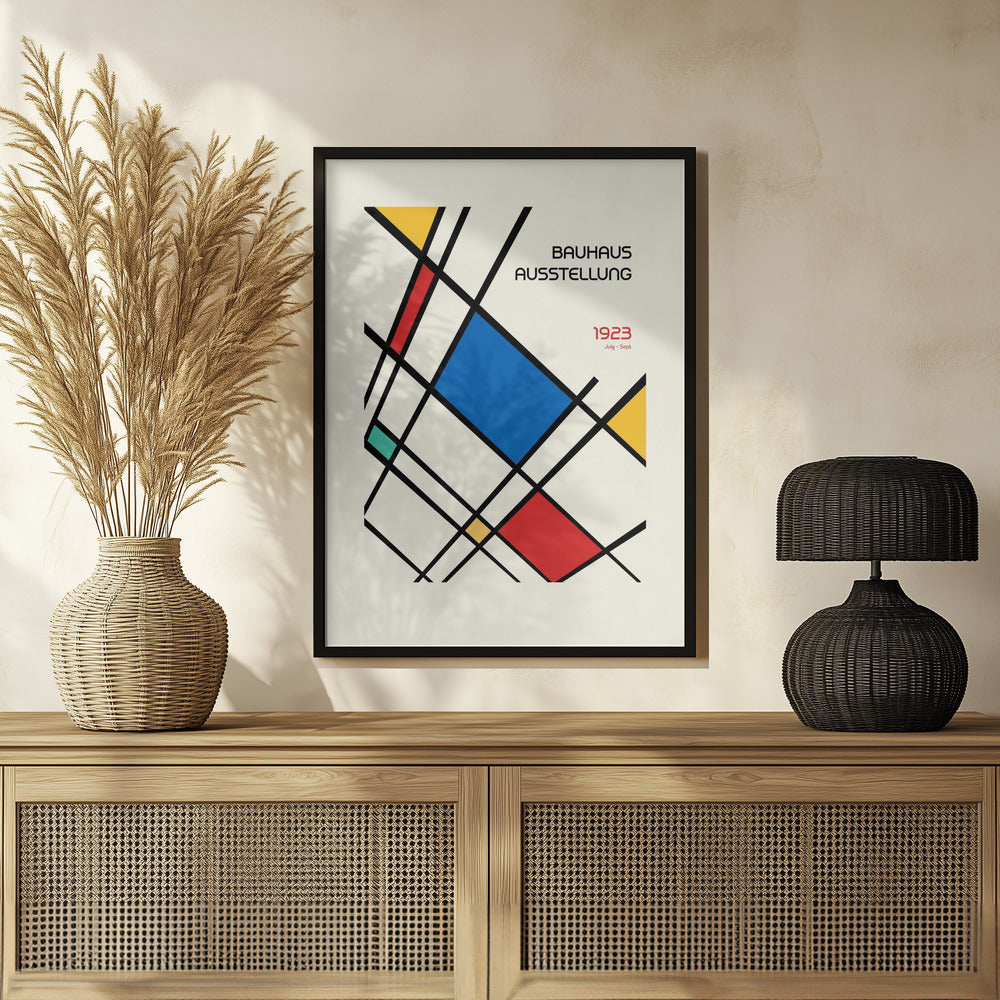 Bauhaus Geometric Design Retro Poster