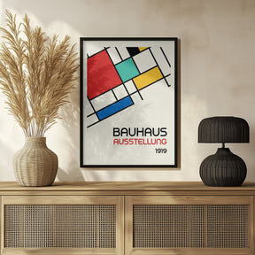 Bauhaus Geometric Design Retro Poster