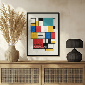 Bauhaus Geometric Design Retro Poster