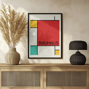 Bauhaus Geometric Design Retro Poster