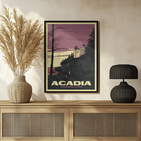 Acadia National Park Travel Print Poster