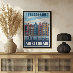 Amsterdam Travel Print Poster