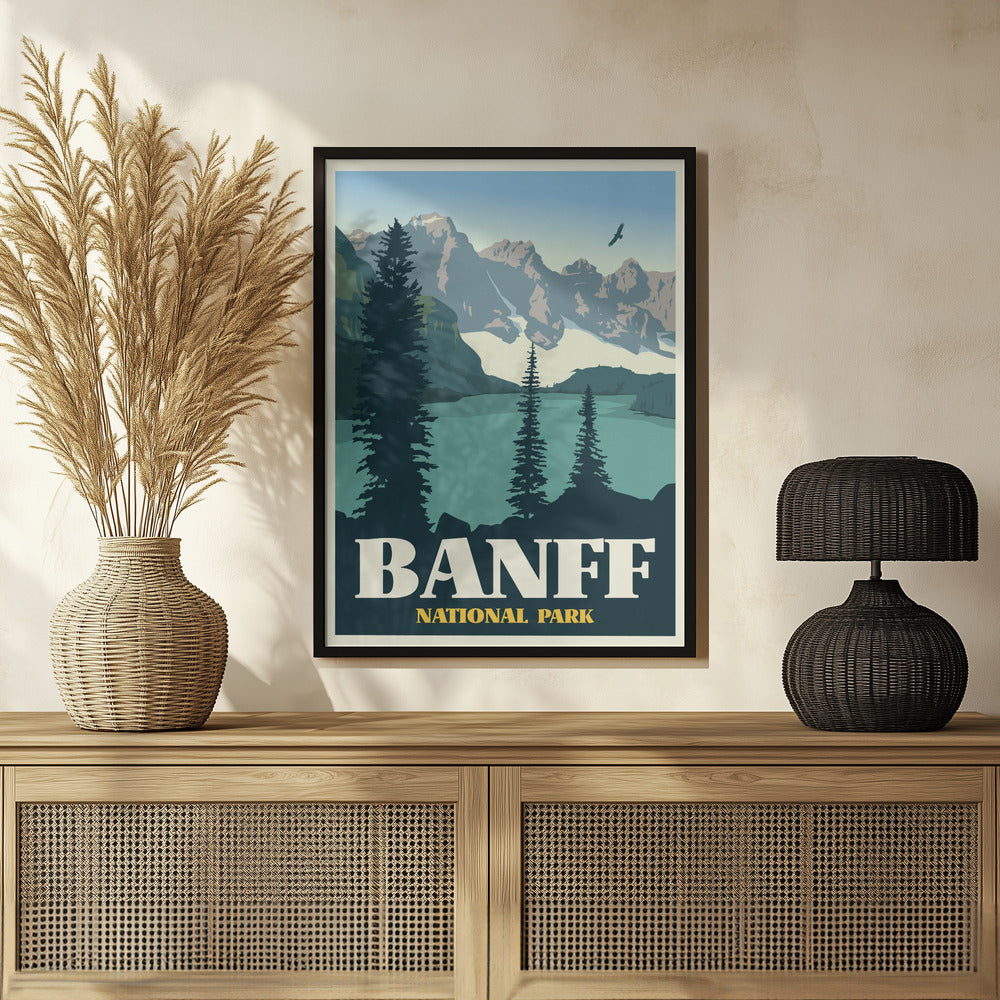 Banff National Park Travel Print Poster