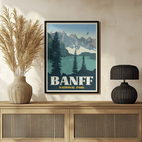 Banff National Park Travel Print Poster