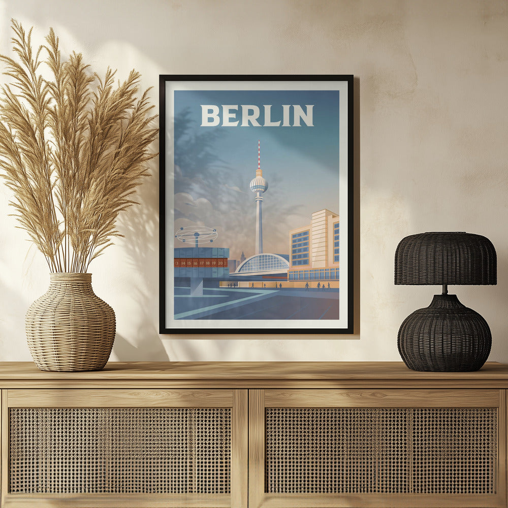 Berlin Cityscape Travel Print Poster