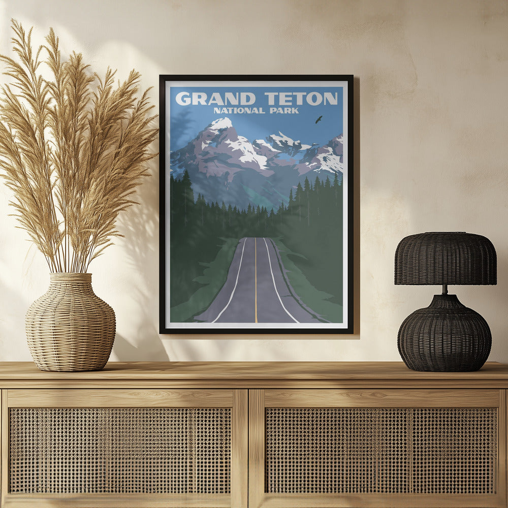 Grand Teton National Park Travel Print Poster