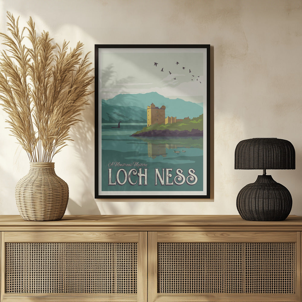 Loch Ness Travel Print Poster