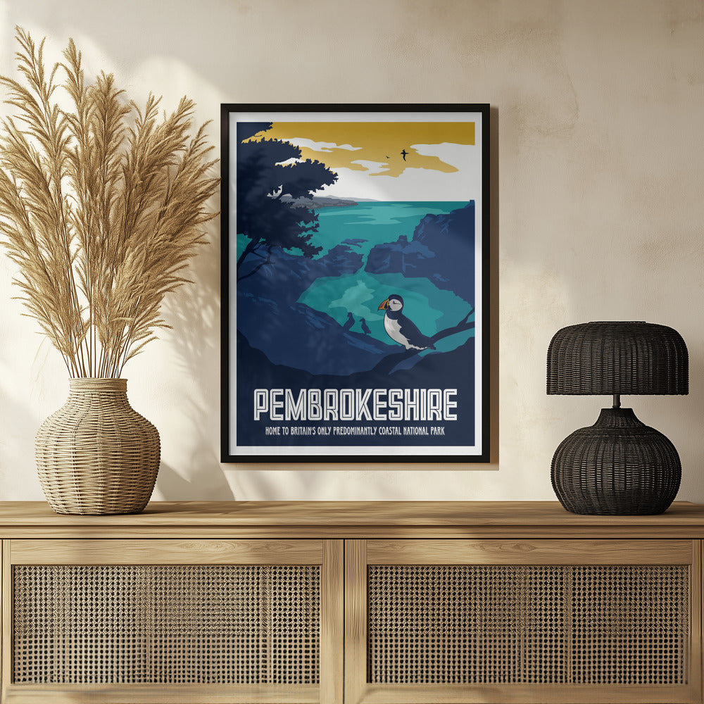 Pembrokeshire Travel Print Poster