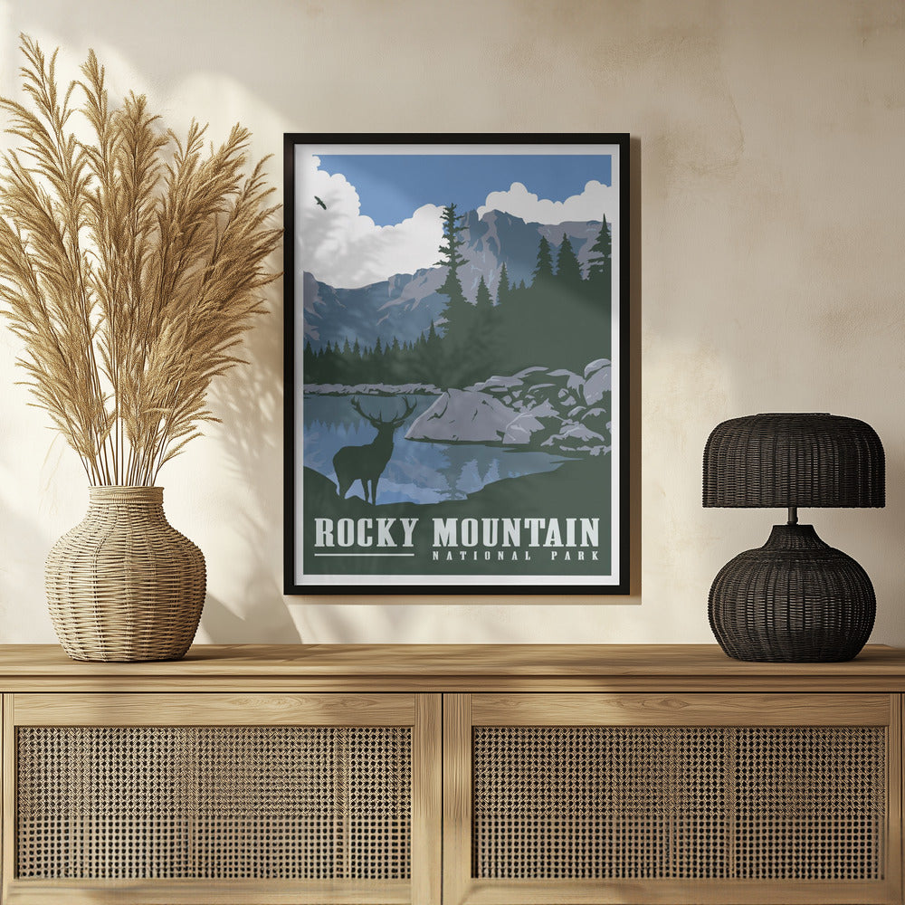 Rocky Mountain National Park Travel Print Poster