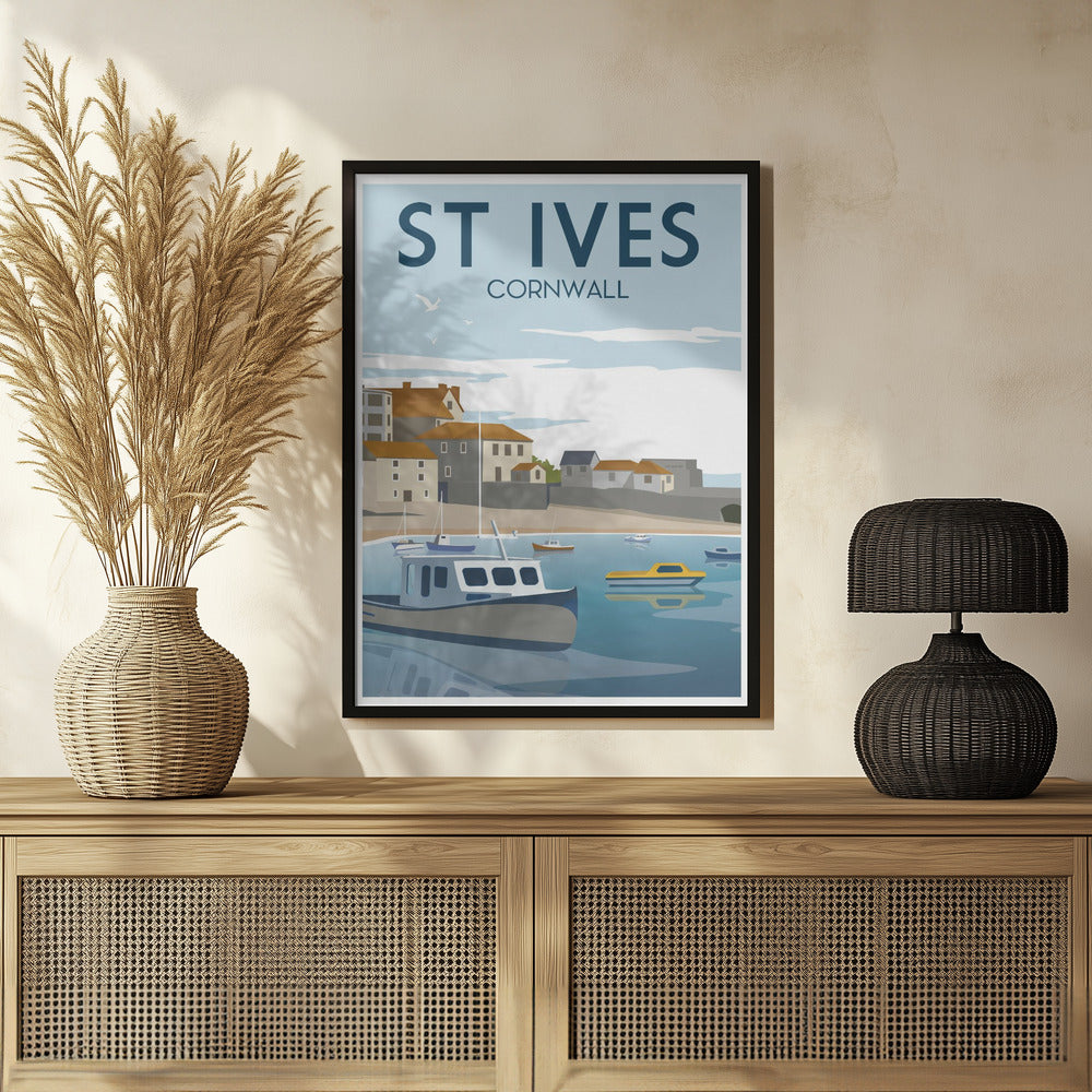 St Ives Travel Print Poster