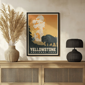 Yellowstone National Park Travel Print Poster