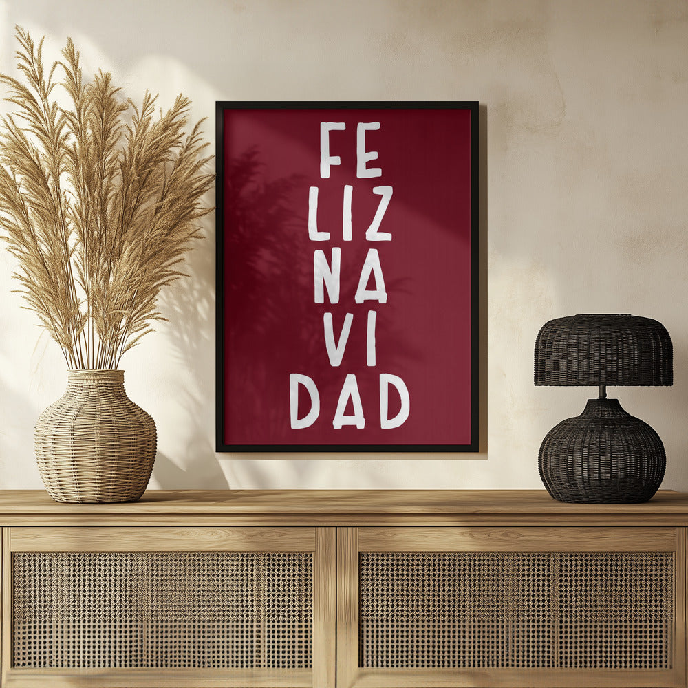 Simple feliz Navidad Poster