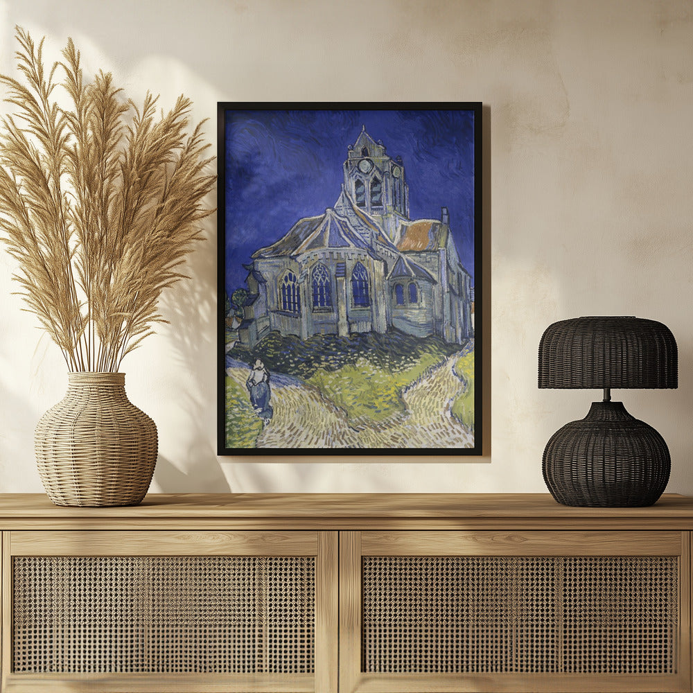 Vincent Van Gogh's the Church At Auvers (1890) Poster