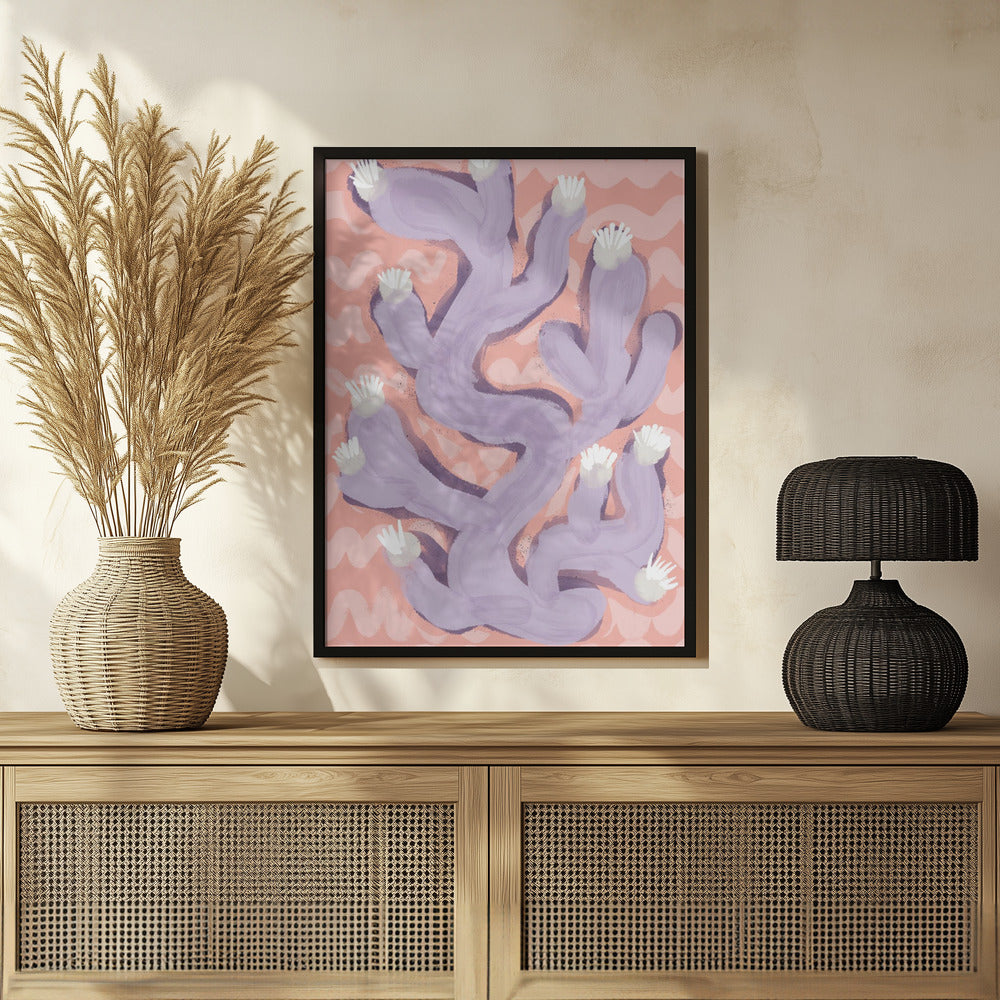 Purple Coral Poster