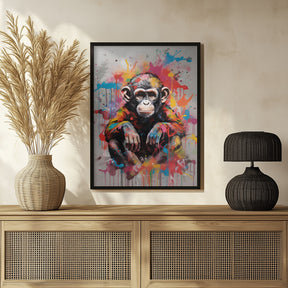 Monkey Pop Art Poster