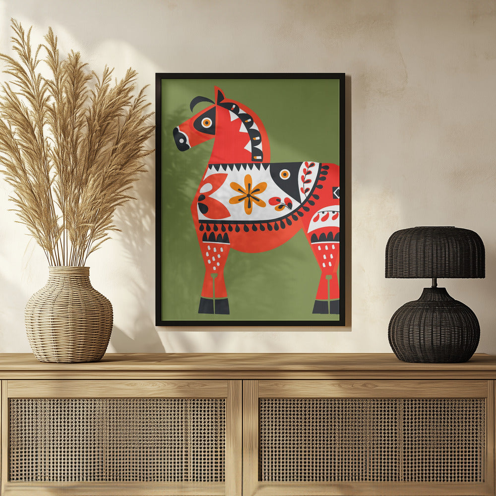 Alternative Dala Horse Poster