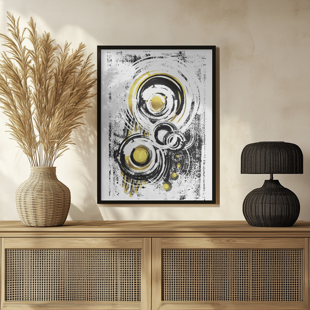 ABSTRACT ART Orbits Poster