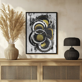 ABSTRACT ART Solid shapes Poster