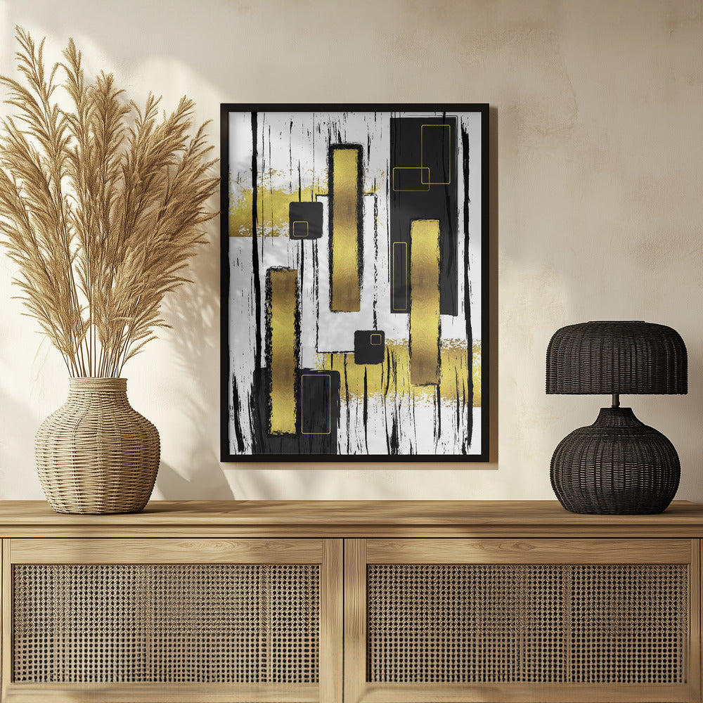 ABSTRACT ART Lively geometric fun Poster