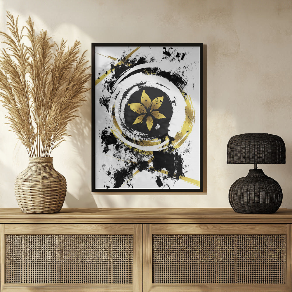 ABSTRACT ART Flower Poster