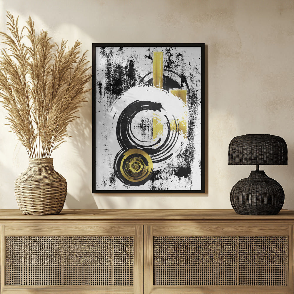 ABSTRACT ART Dynamic shapes Poster