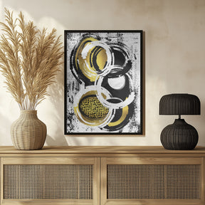 Abstract Painting No. 2 | gold Poster