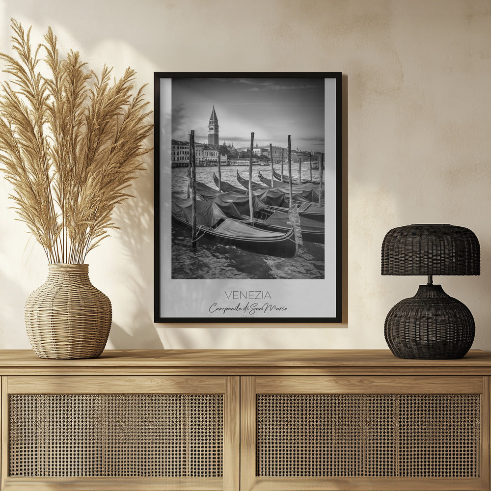 In focus: VENICE Grand Canal and St Mark&#039;s Campanile Poster