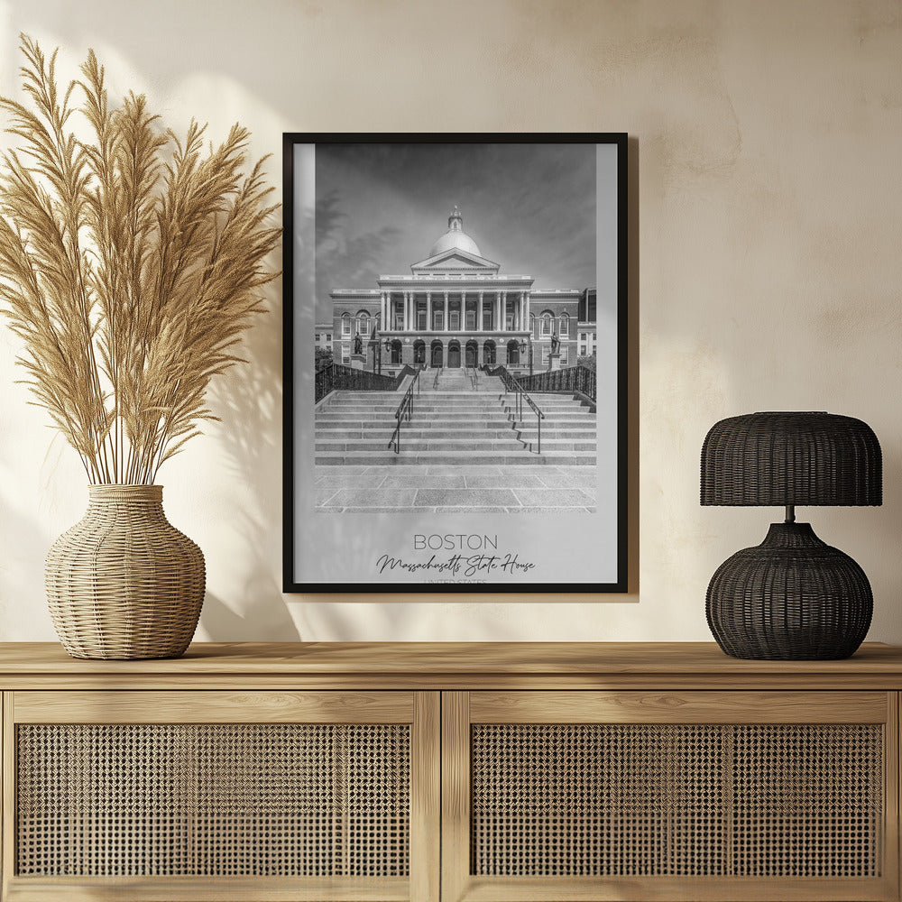 In focus: BOSTON Massachusetts State House Poster