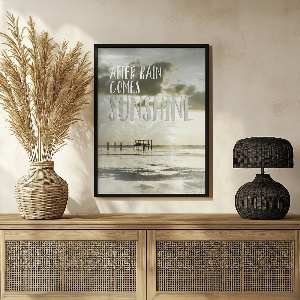 After rain comes sunshine | Sunset Poster