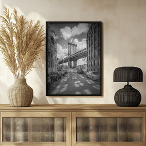 NEW YORK CITY Manhattan Bridge Poster