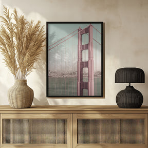 SAN FRANCISCO Golden Gate Bridge | urban vintage style Poster