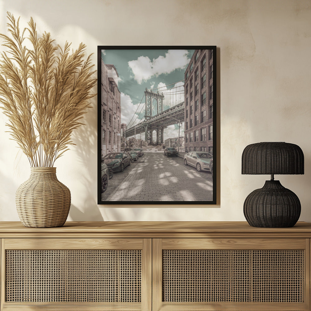 NEW YORK CITY Manhattan Bridge | urban vintage style Poster