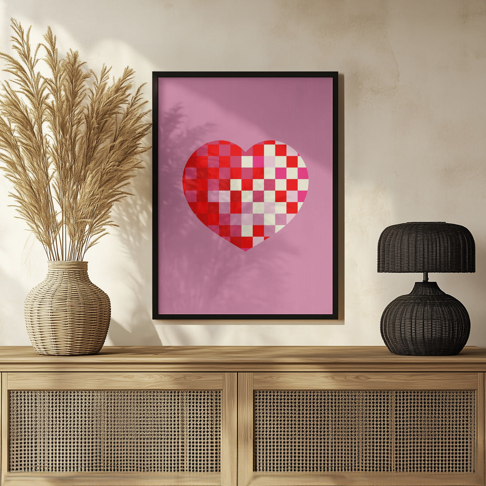 Pixel heart Poster