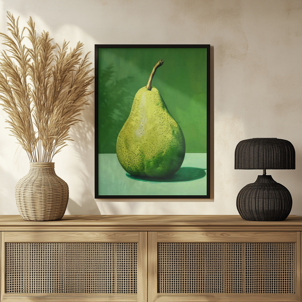 Green Pear Poster