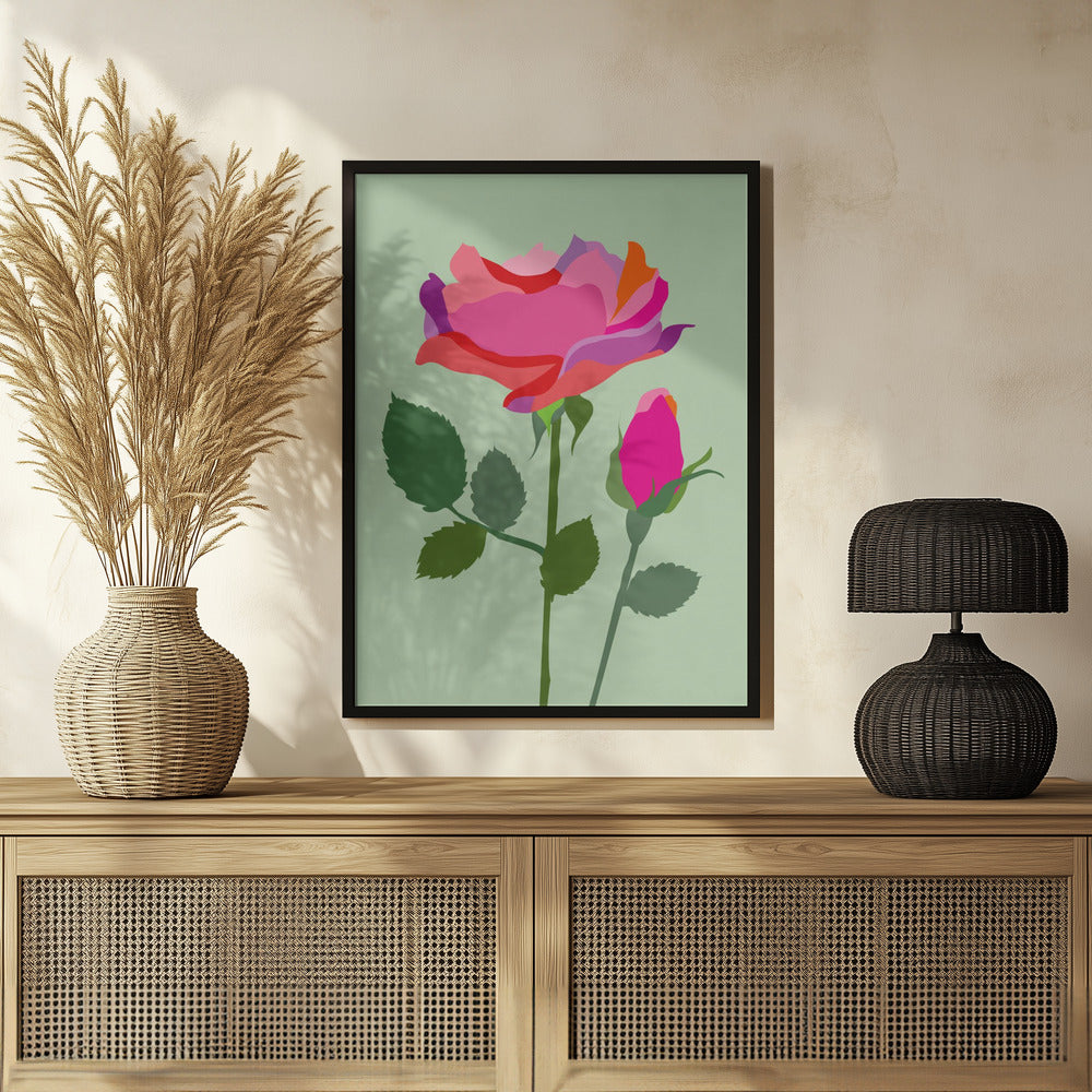 Popart Rose I Poster