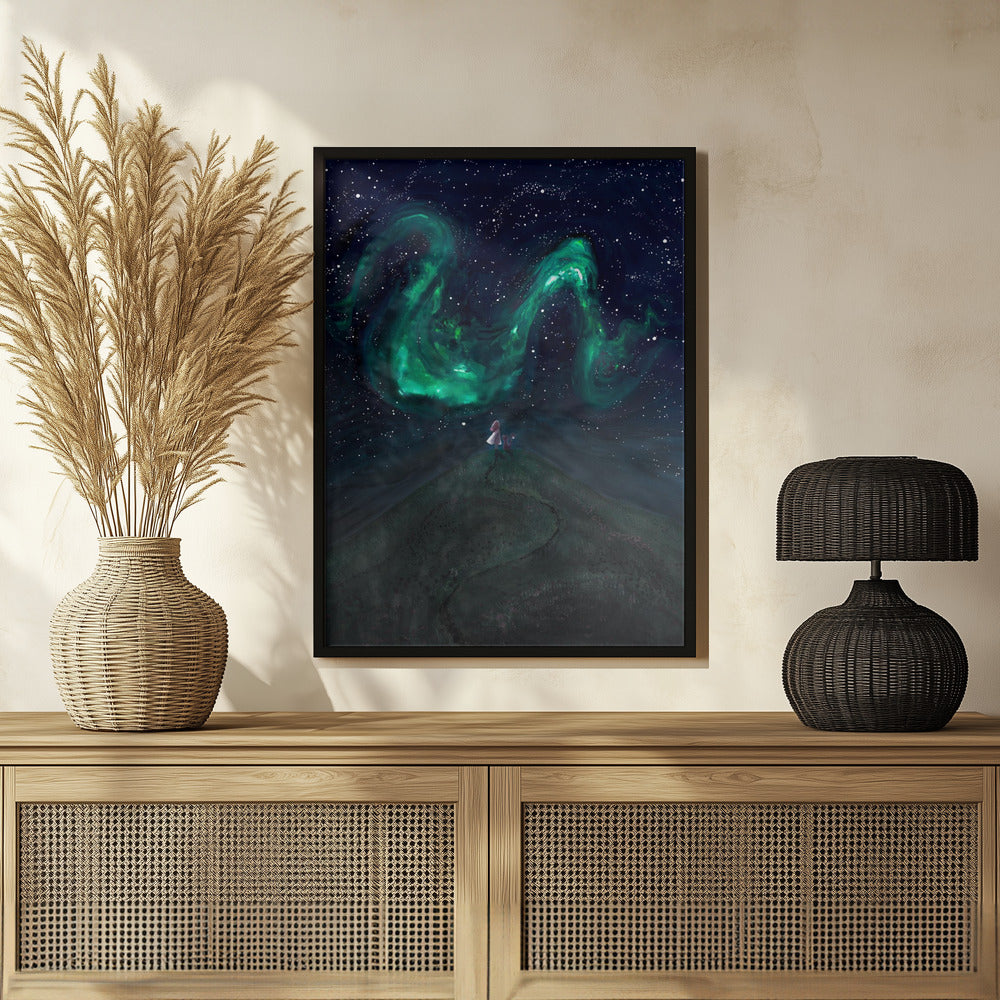 Under the Northern lights Poster