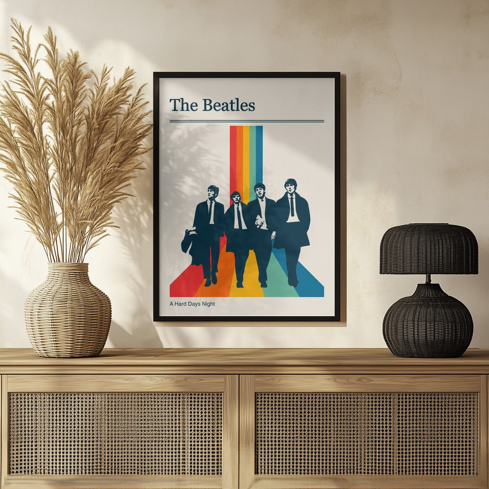 The Beatles Retro Gig Poster Poster