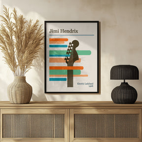 Jimi Hendrix Retro Poster