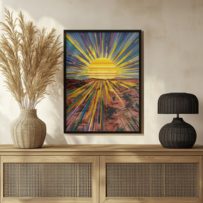 Sunrise In the Desert Poster