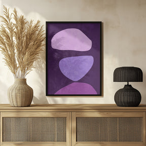 Abstract Forms Violet Poster