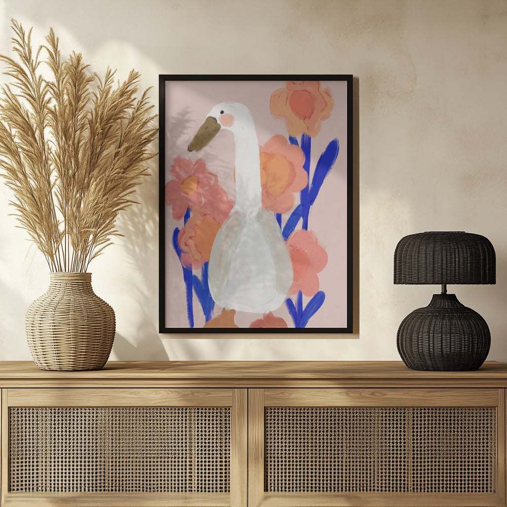 Goose At Spring Poster