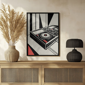 DJ Mixer - Bauhaus Style Poster