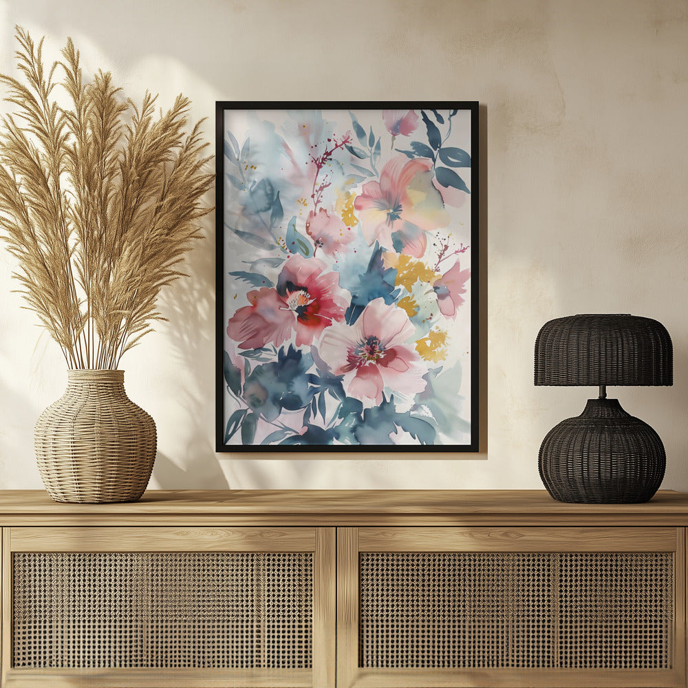 Watercolor Floral No. 4 Poster