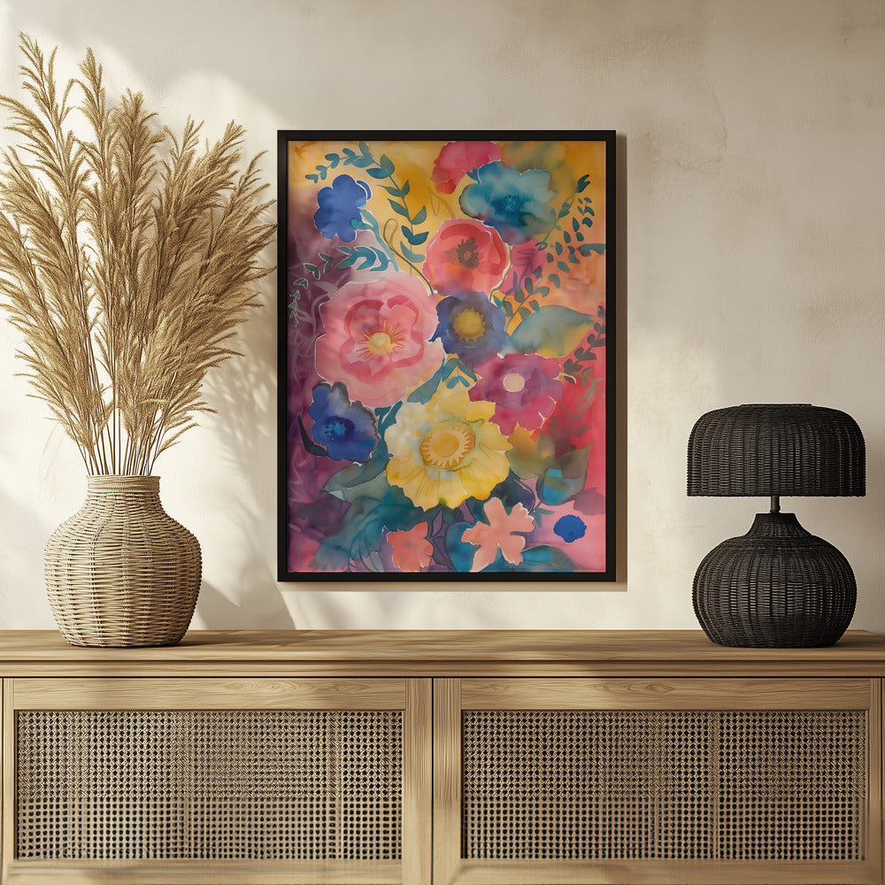 Watercolor Floral No. 6 Poster