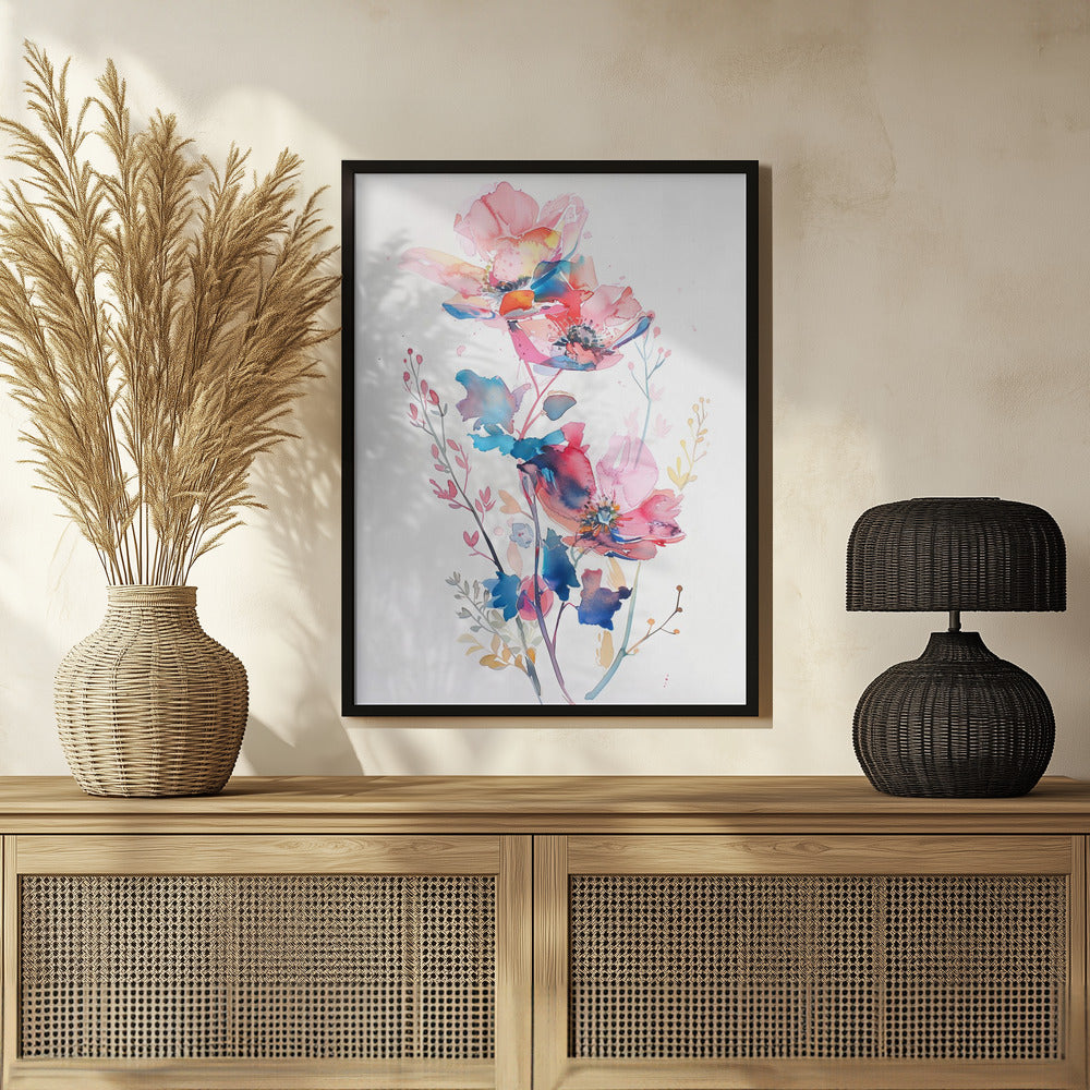 Watercolor Floral No. 8 Poster